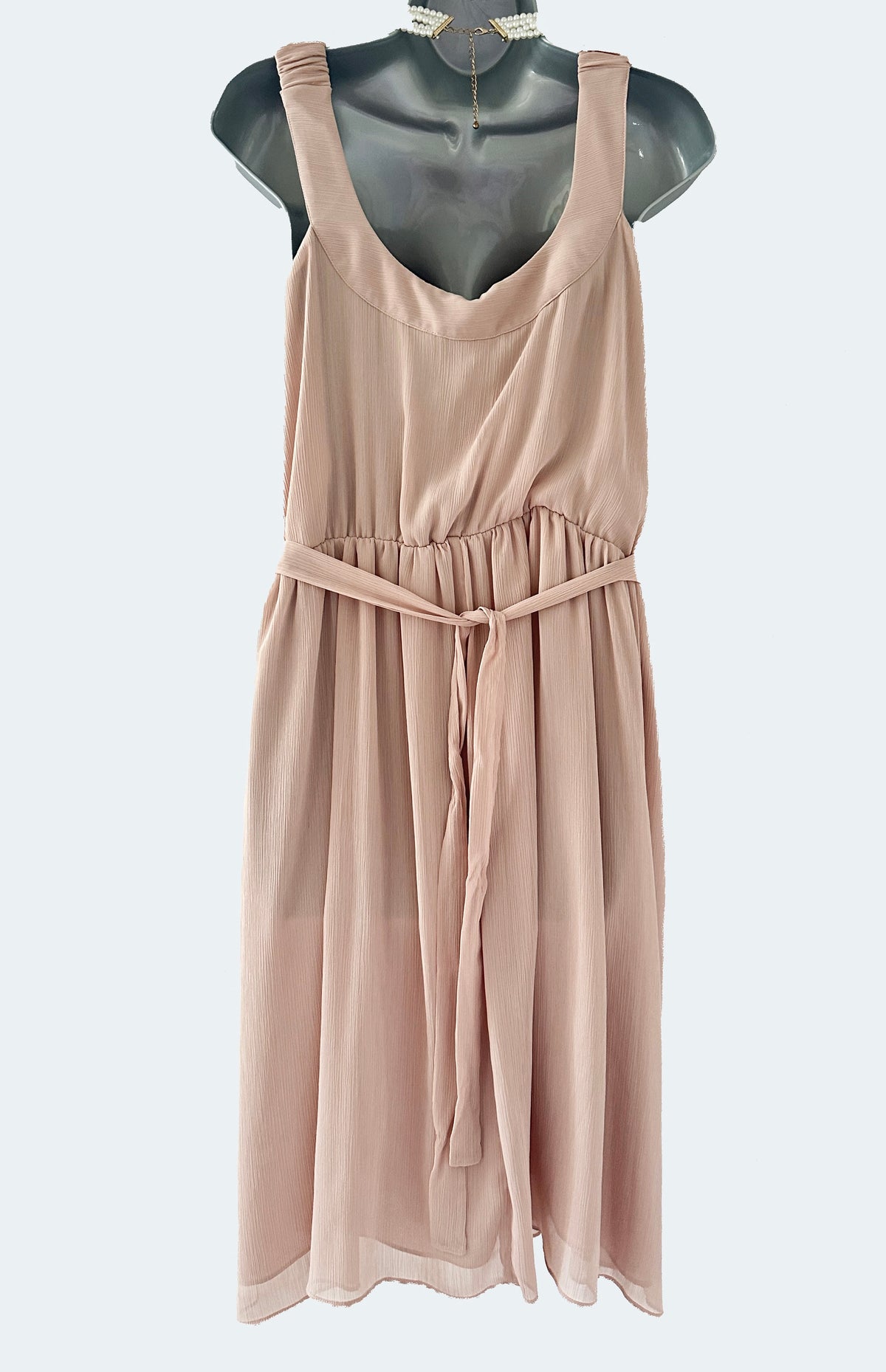 Bnwt Frock and Frill beaded detail nude over the knee occasion dress size 22