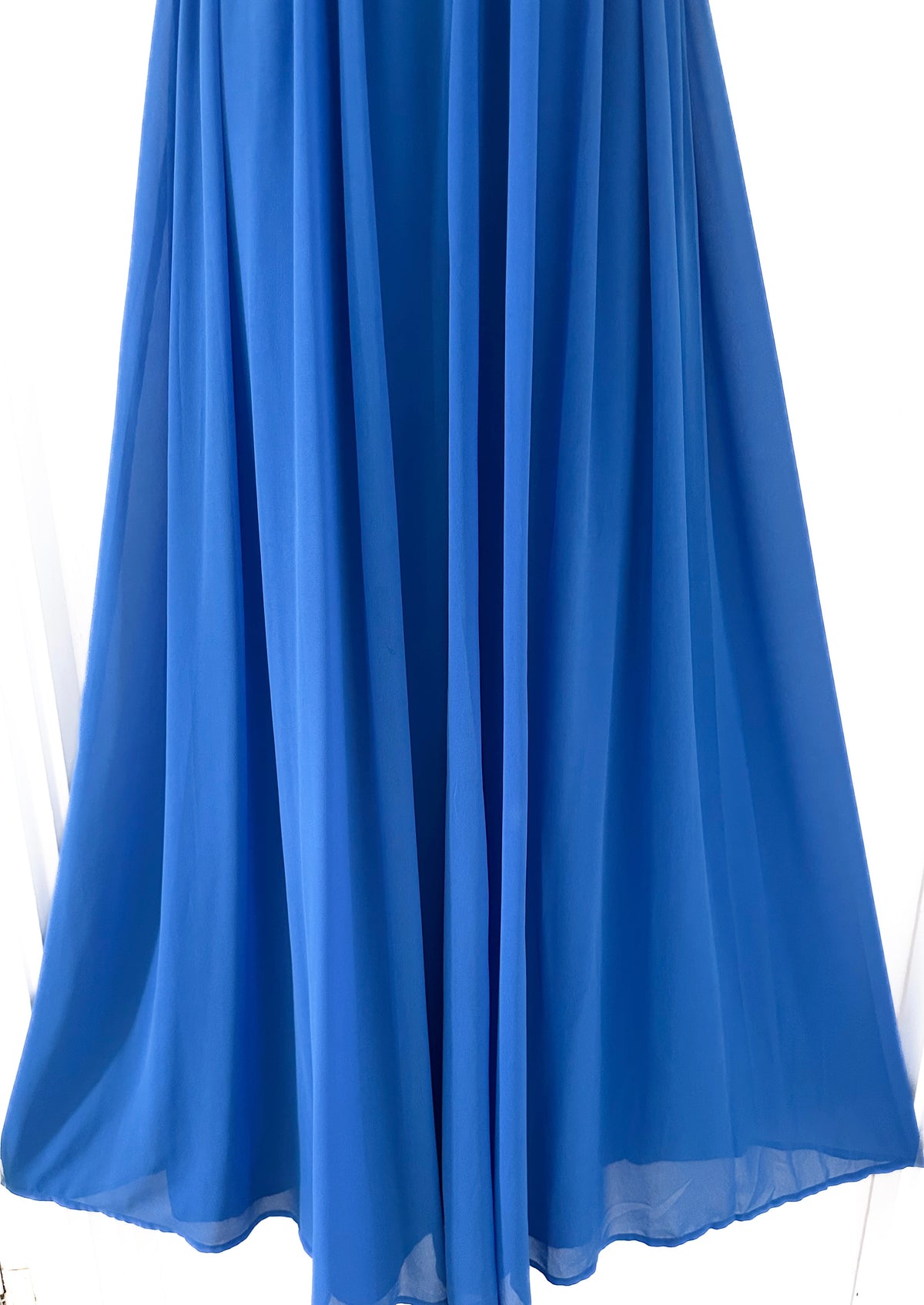 ASOS blue embellished wedding/prom/evening very long maxi dress size 12