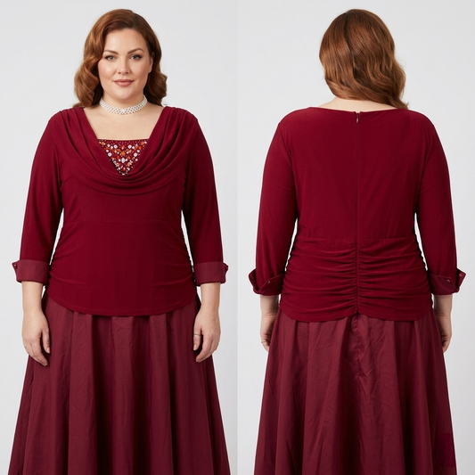 Stunning Nightingales black tie dark red jewel Christmas party long dress uk 22