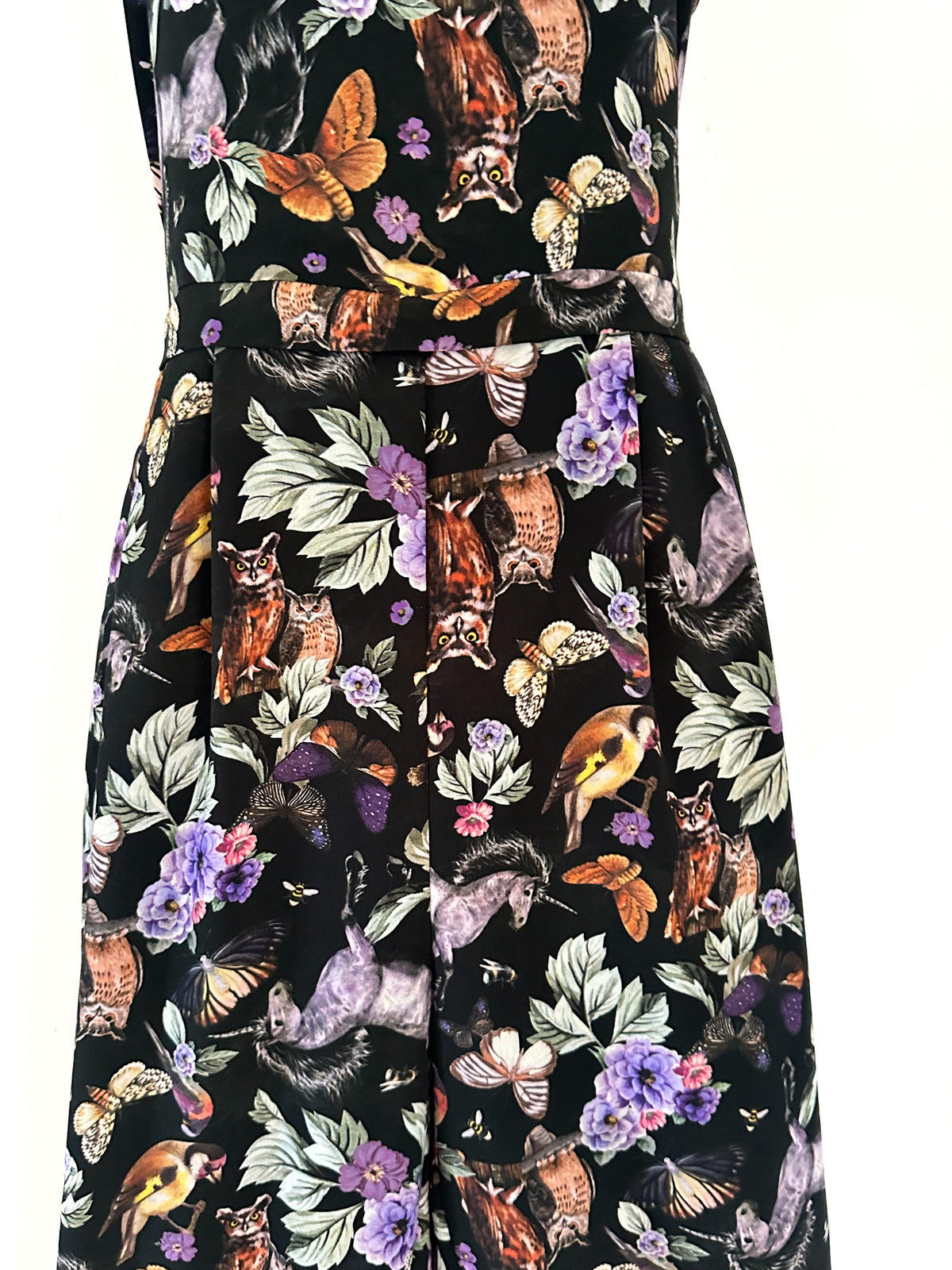 Bnwt M&S Collection limited edition black multi printed quirky jumpsuit size 10