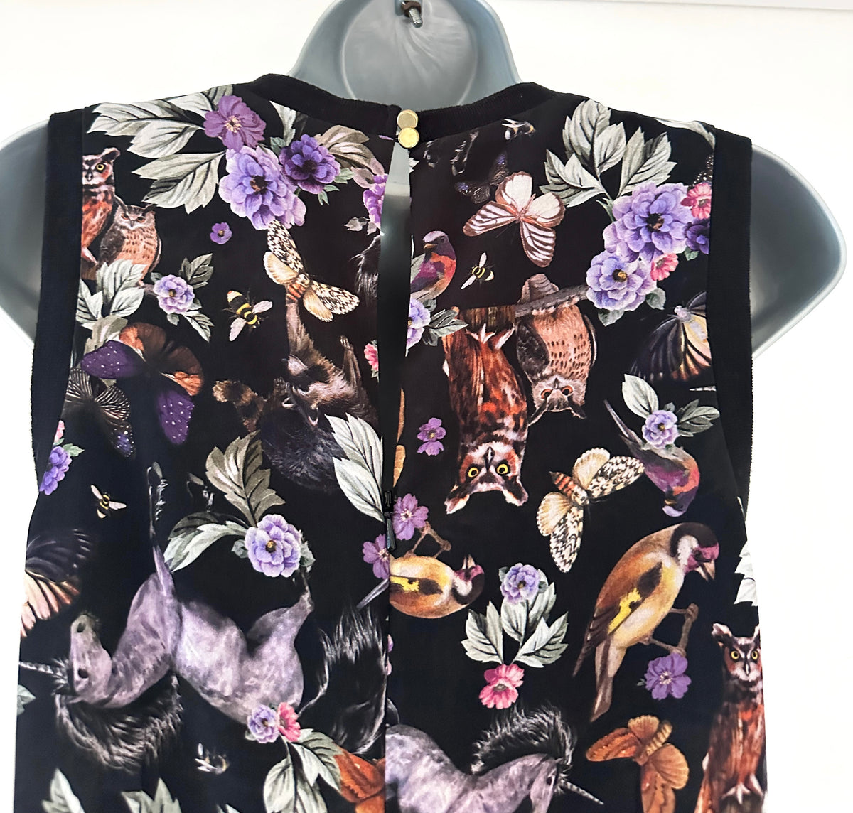 Bnwt M&S Collection limited edition black multi printed quirky jumpsuit size 10
