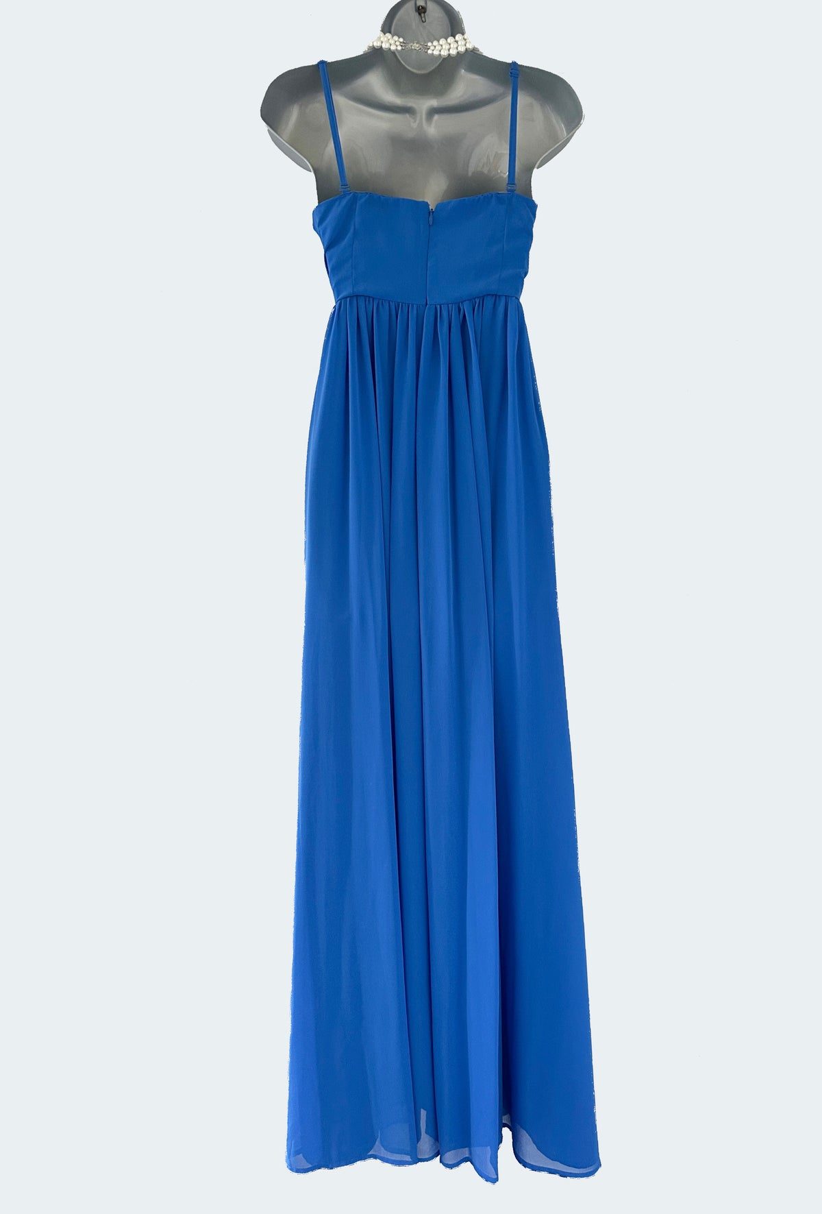 ASOS blue embellished wedding/prom/evening very long maxi dress size 12
