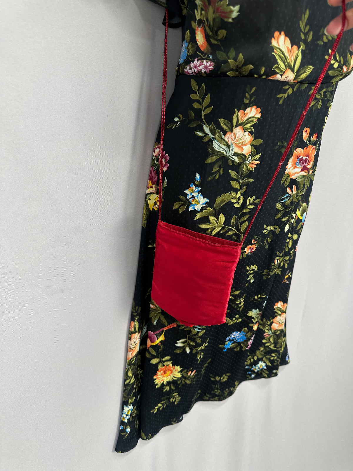 Stylish Reworked By Nicolle evening One of a kind red sequin party Christmas bag & matching purse