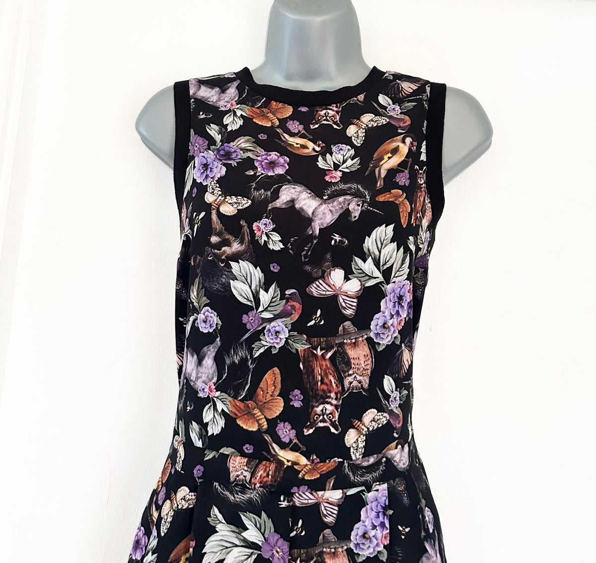 Bnwt M&S Collection limited edition black multi printed quirky jumpsuit size 10
