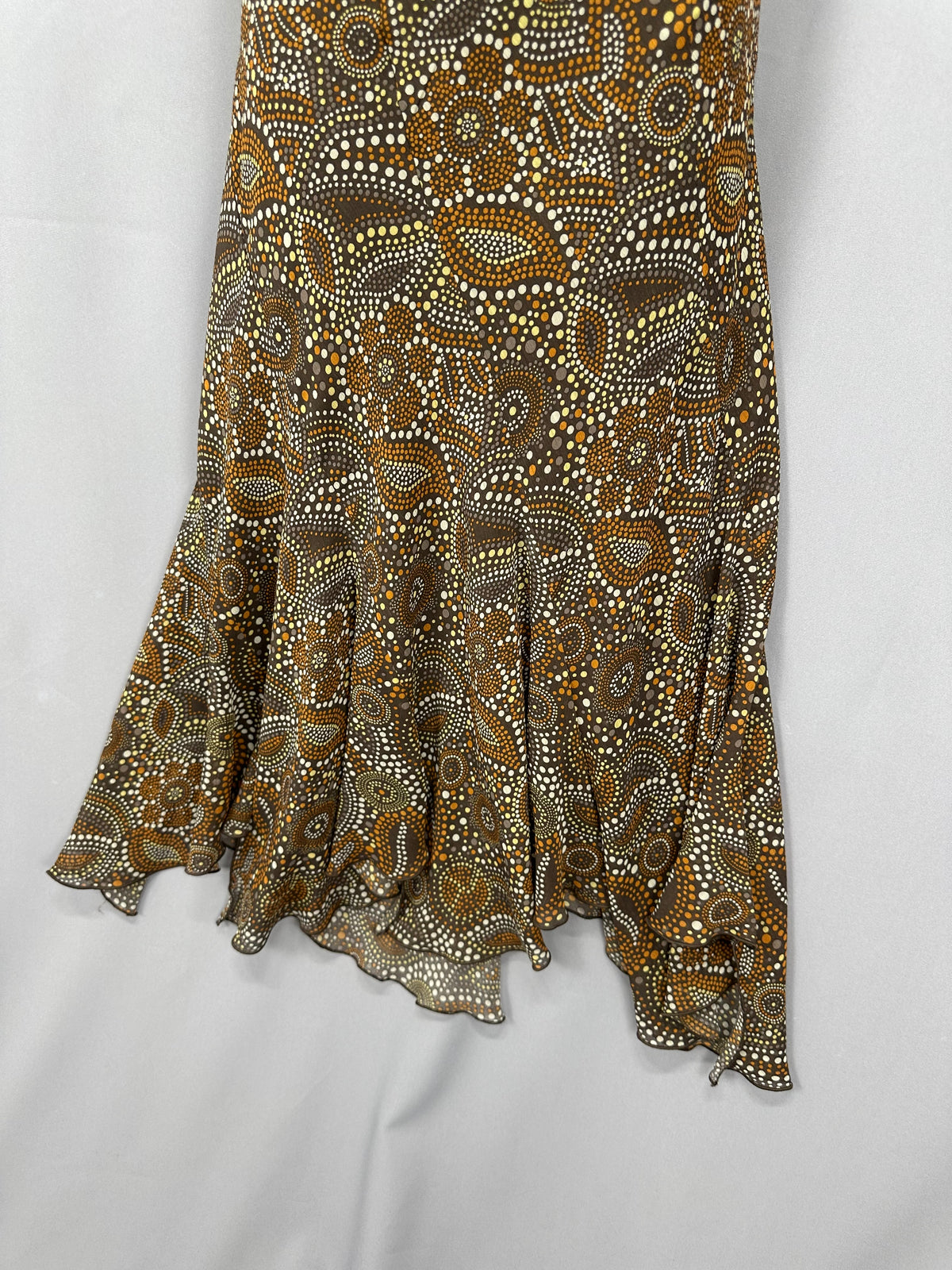 Tu multi printed boho long elasticated waist skirt size 10